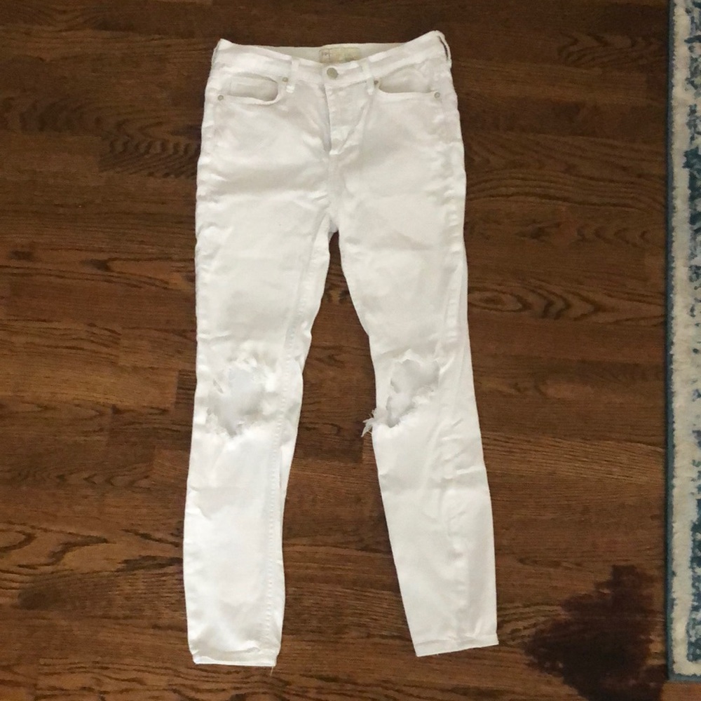 Free People White Jeans